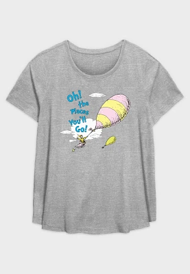 Fifth Sun Plus Dr. Seuss Places You'll Go Graphic Tee