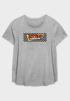 Fifth Sun Plus Fast Times Checkered Graphic Tee