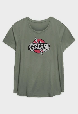 Fifth Sun Plus Size Grease Logo Graphic Tee