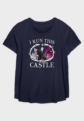 Fifth Sun Plus Maleficent Run This Castle Graphic Tee
