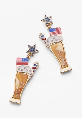 Americana Beer Drop Earrings