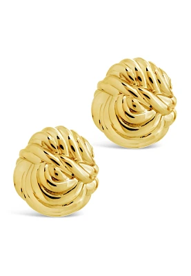 Brioche Twist Stud Earrings