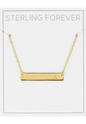 14K Gold Plated Initial Necklace