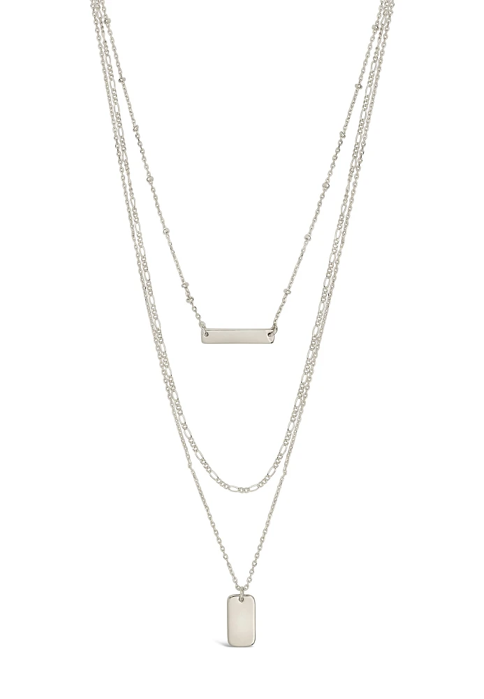 Triple Layered Bar Necklace