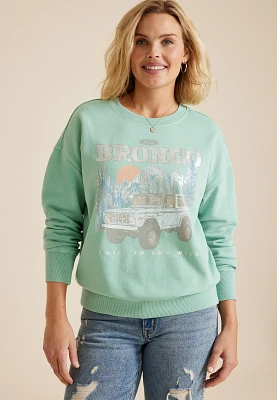 Bronco Built To Run Wild Relaxed Fit Sweatshirt