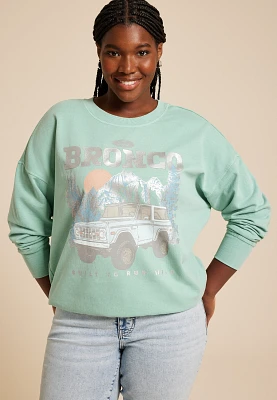 Plus Bronco Built To Run Wild Relaxed Fit Sweatshirt