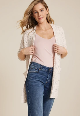 Pom Pocket Cardigan