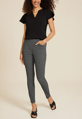 Bengaline Mid Rise Printed Skinny Pant