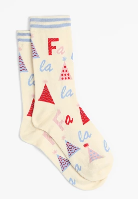 Fa La La Crew Socks