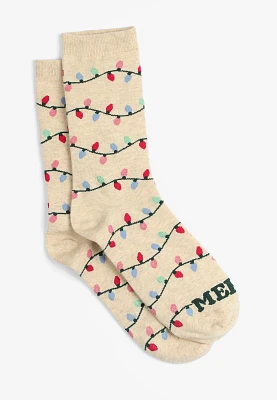 Merry And Bright Crew Socks