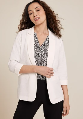 Textured Knit Blazer