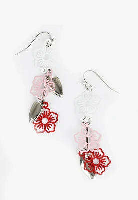 Multicolor Floral Drop Earrings