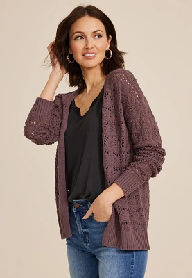 Open Stitch Cardigan