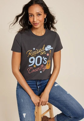 Raised On 90s Country Classic Fit Graphic Tee