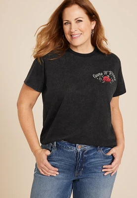 Plus  Guns N Roses Relaxed Fit Graphic Tee