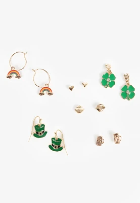 6 Pack St Patricks Day Earring Set