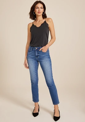 Everflex™ Seamed High Rise Slim Straight Jean