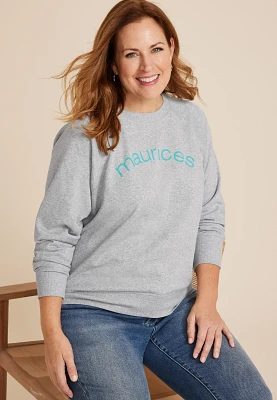 Plus Maurices Relaxed Fit Sweatshirt