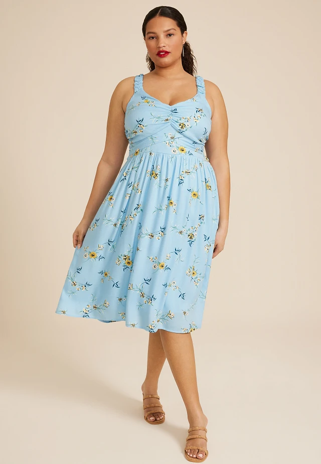 Maurices Plus Size Bare Floral Midi Dress at Vancouver Mall in Vancouver, WA Maurices Plus Size Bare Floral Midi Dress at Vancouver Mall in Vancouver, WA