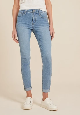 Everflex™ Mid Rise Super Skinny Ankle Jean