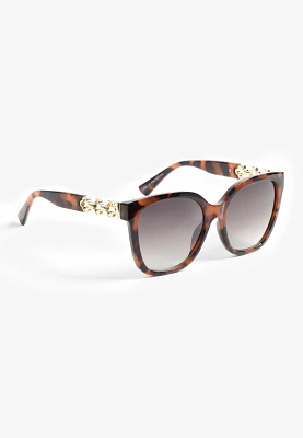 Tortoise Oversized Square Sunglasses