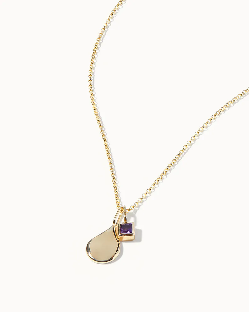 Butterfly Birthstone February Amethyst Necklace Sterling Silver | Aurora  Tears | Reviews on Judge.me