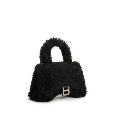 Sac à main Hourglass petit modèle en sherling