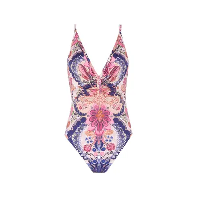 Maillot de bain une pièce imprimé jacquard