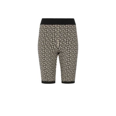Short en maille monogramme