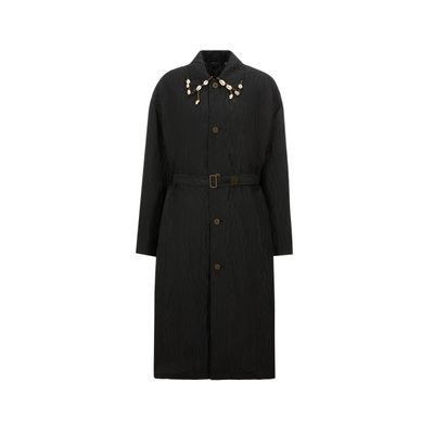 Manteau oversize à cauris