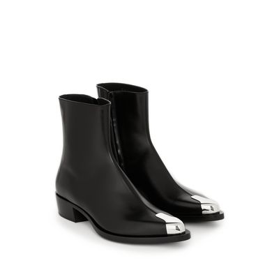 Bottines en cuir