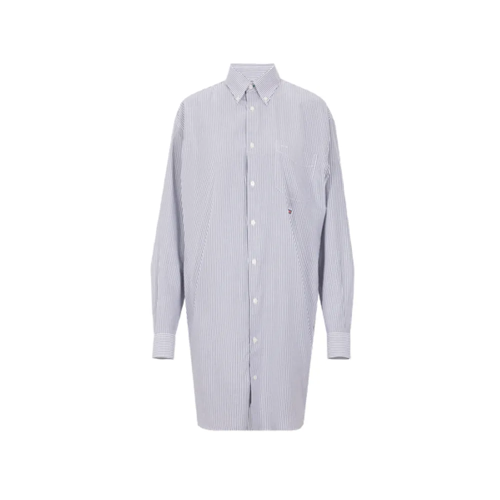 Robe chemise rayée