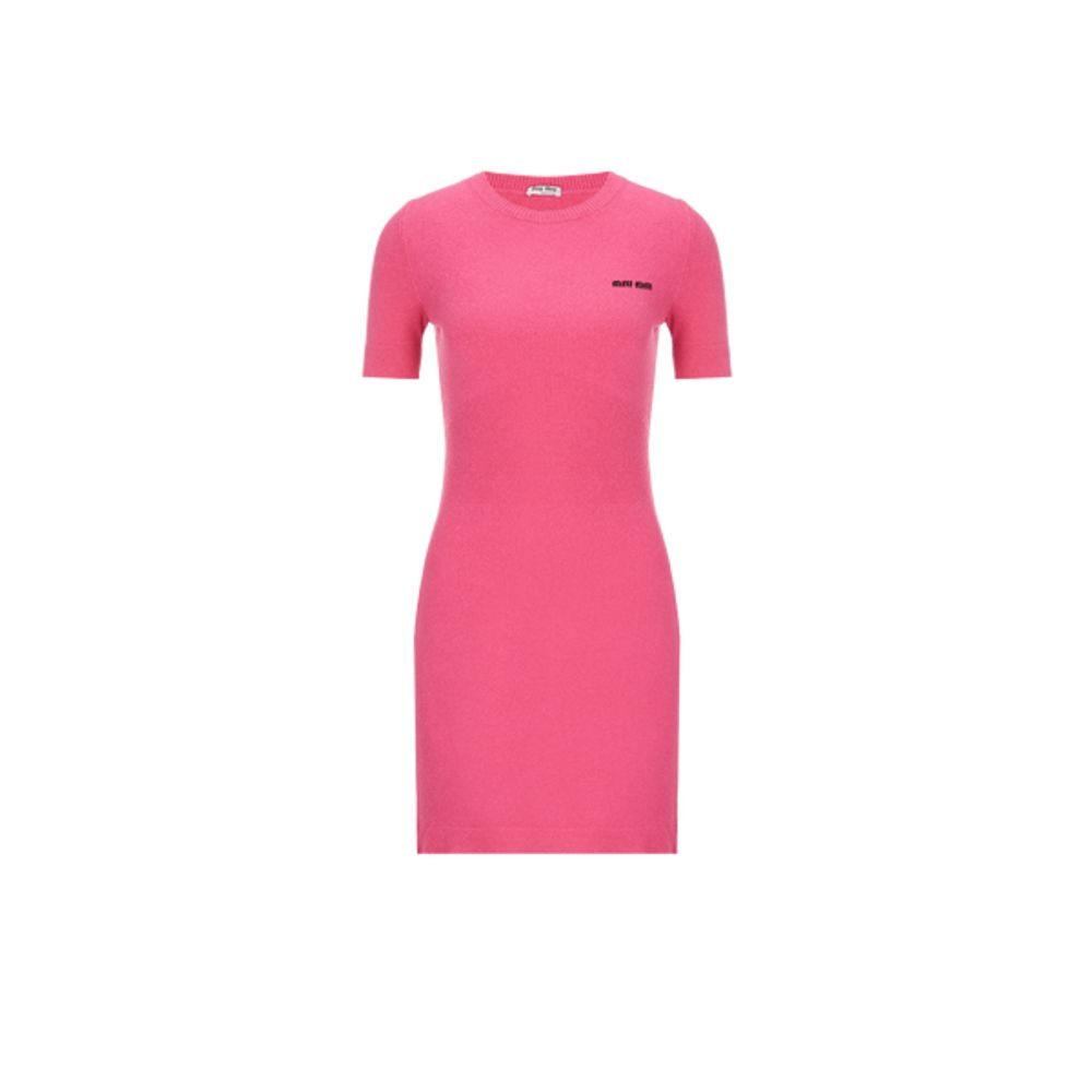 Robe courte en coton bouclé