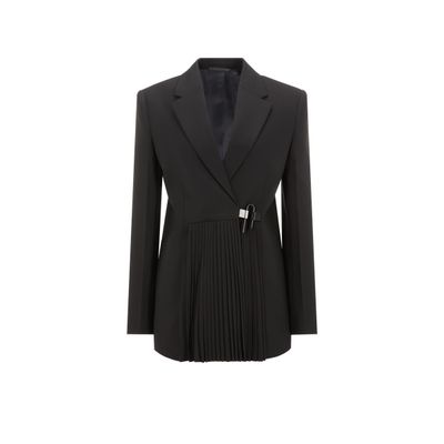 Blazer structuré en laine mélangé