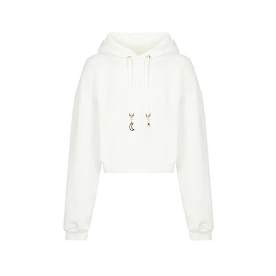 Hoodie crop en coton biologique