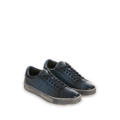 Baskets en cuir
