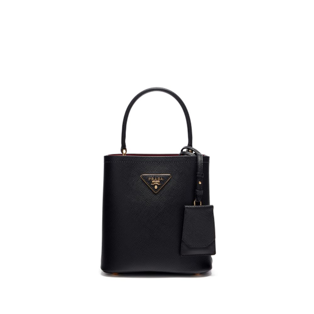 PETIT SAC PRADA DOUBLE EN CUIR SAFFIANO - PRADA pour FEMME