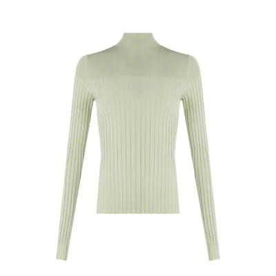 Pull en maille côtelée