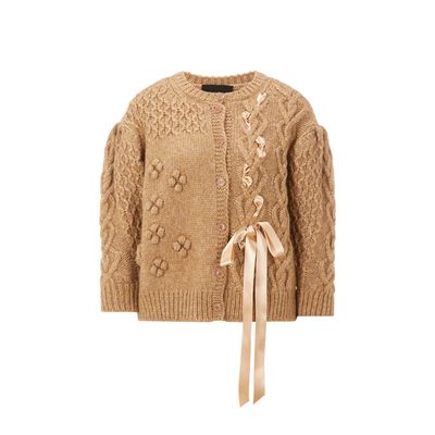 Cardigan en laine vierge et alpaga
