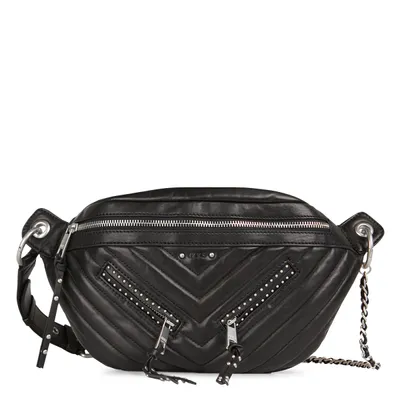 Sac banane matelassé en cuir