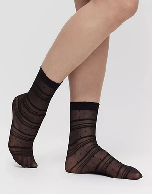 Selena Striped Socks