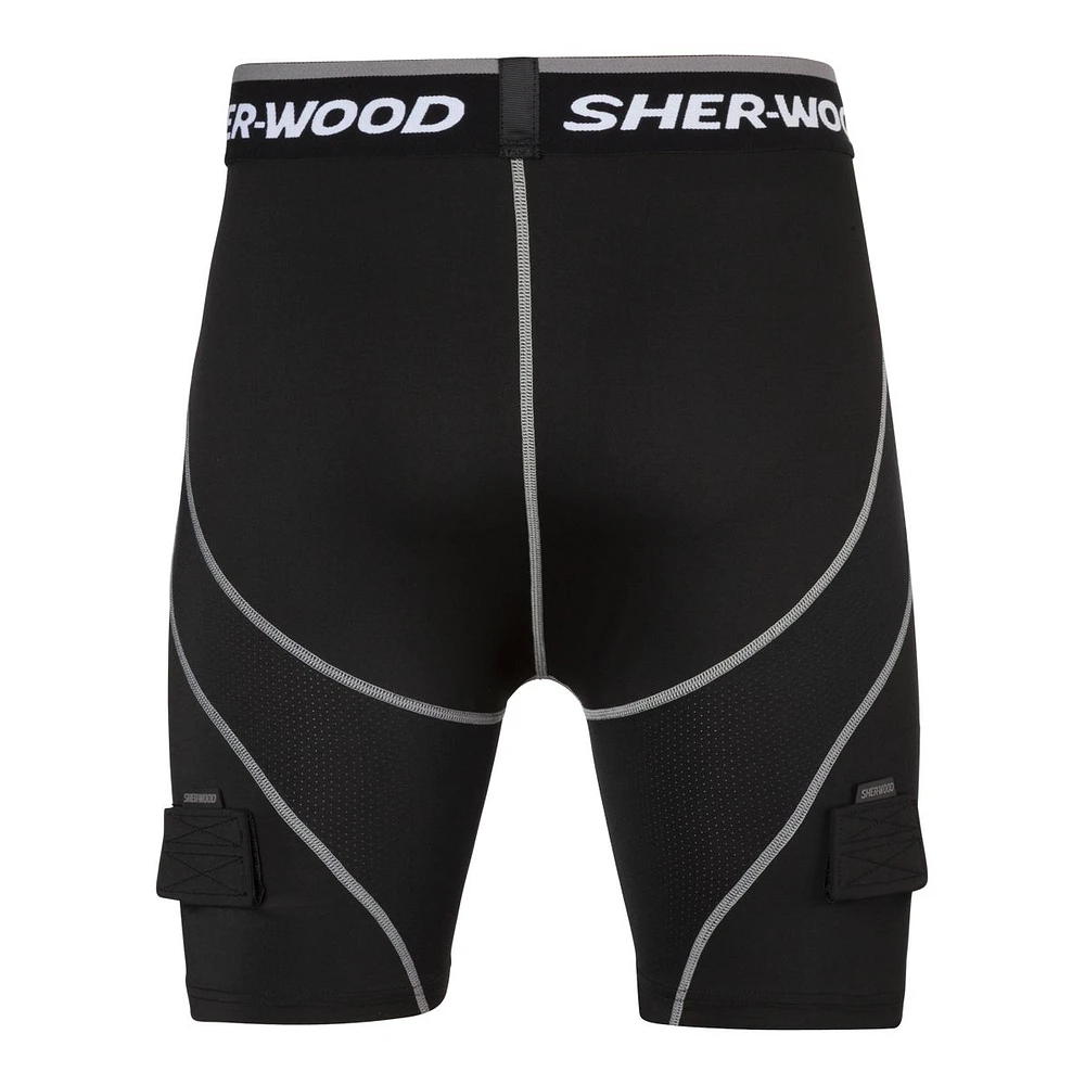 Sherwood Compression Jock Senior Hockey Shorts