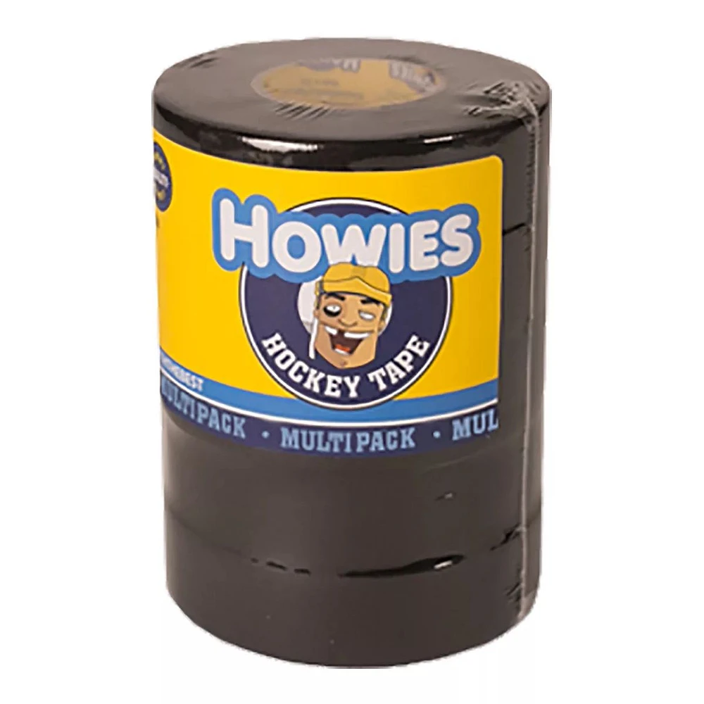 Howies Black Cloth Hockey Tape 5 Pack - 1" x 20 YD