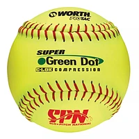 Worth 11" .44Cor Green Dot Softball