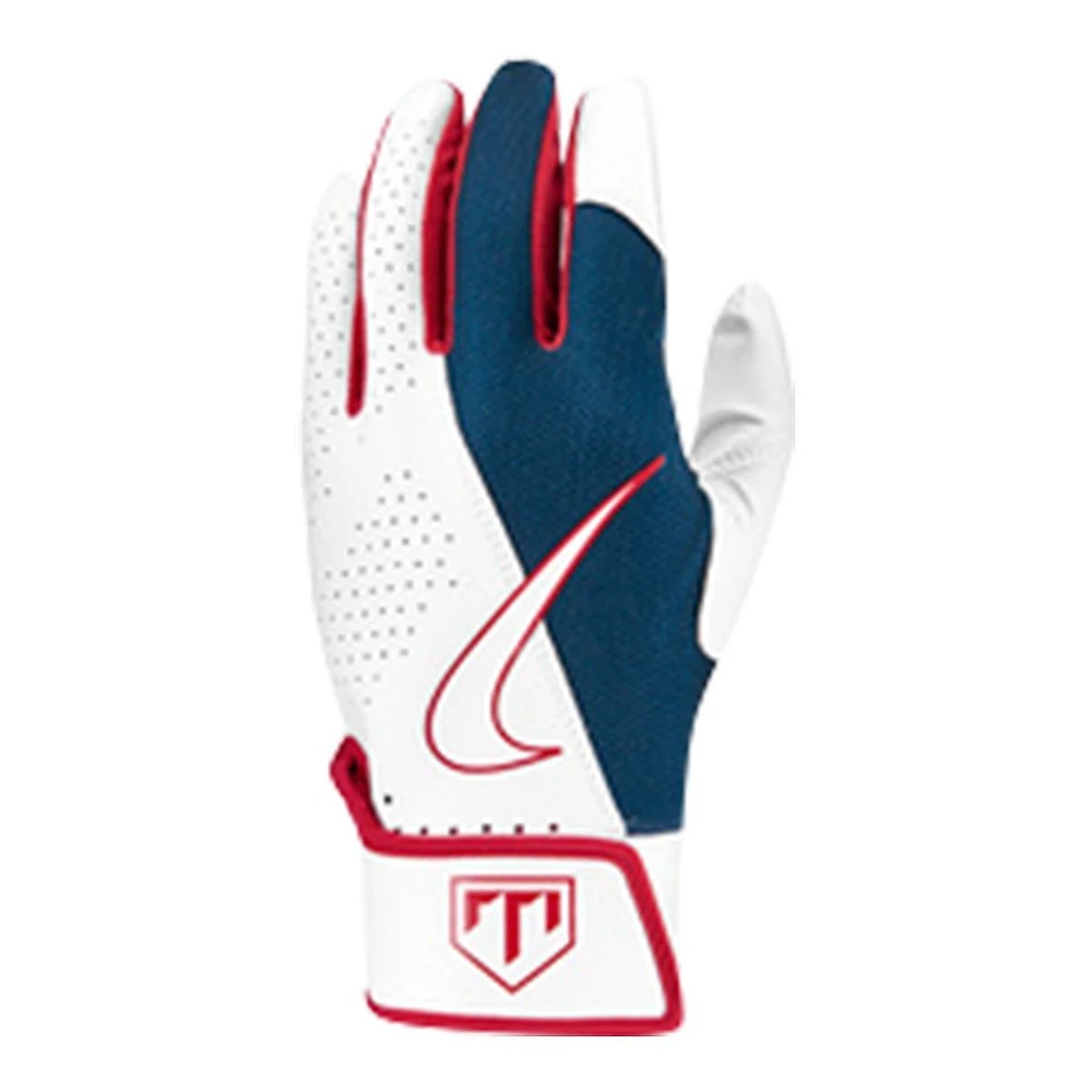 Nike Trout Edge 2.0 Yth Batting Gloves - Wt/Bl/Rd