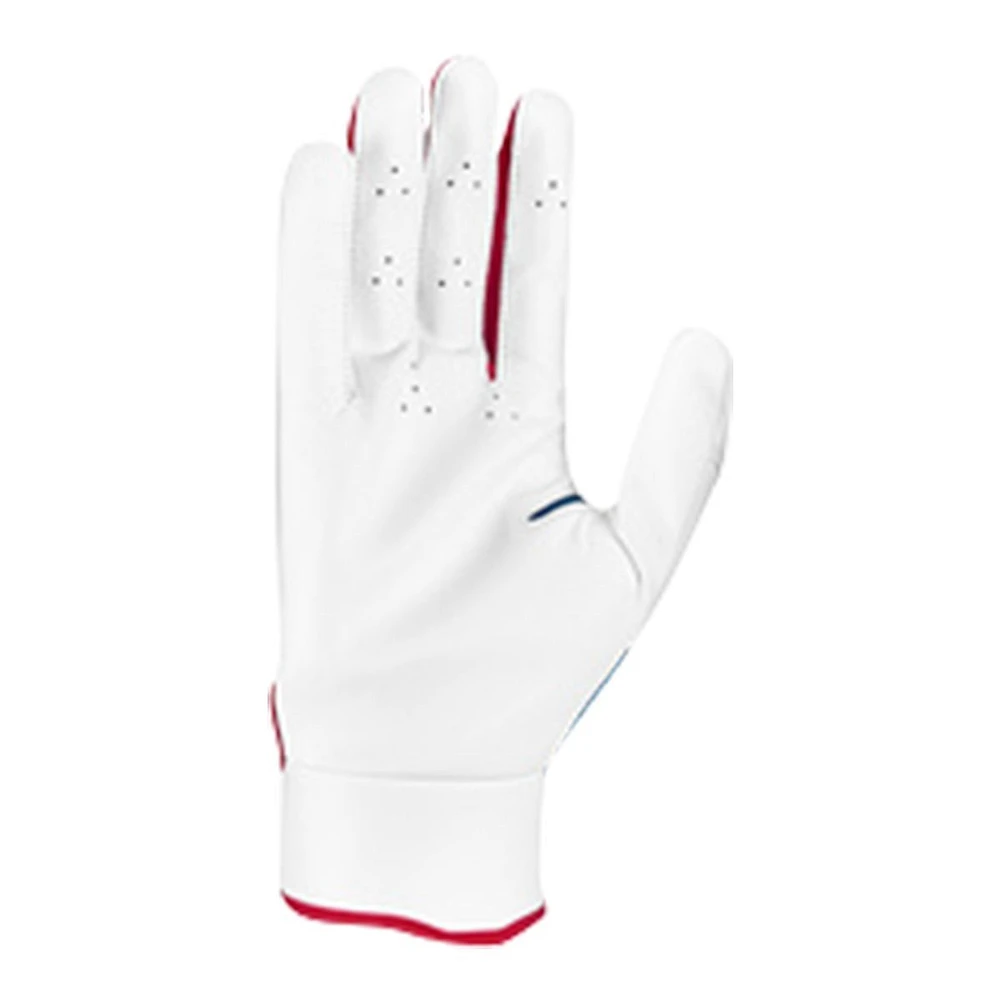 Nike Trout Edge 2.0 Yth Batting Gloves - Wt/Bl/Rd