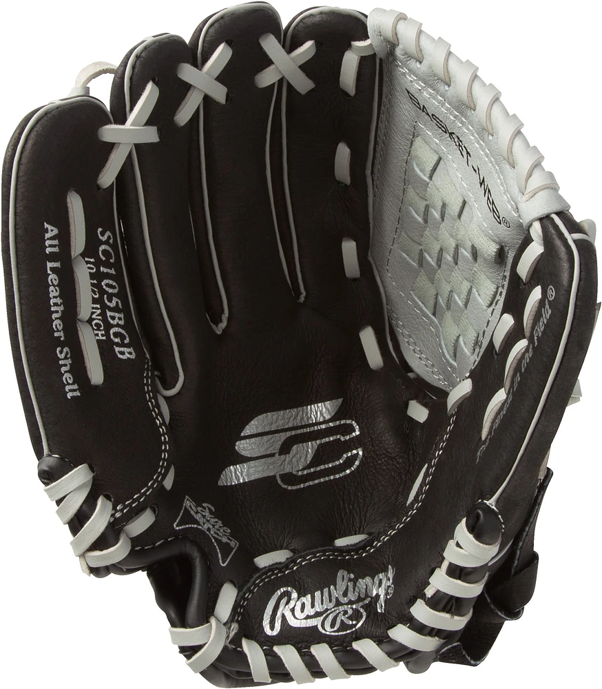 Rawlings Kids Sure Catch 10.5" Baseball/Softball Glove, Right-hand Catch