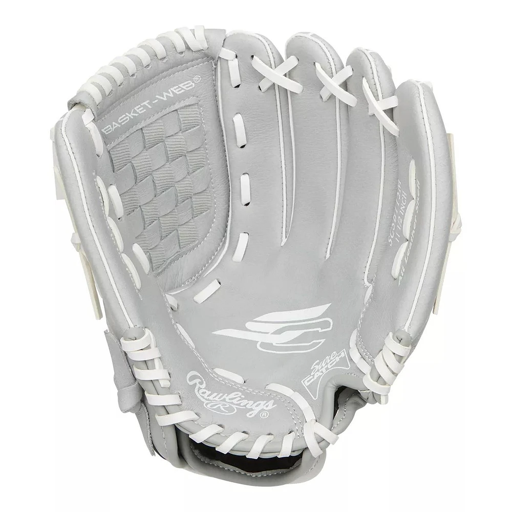 Rawlings Kids Sure Catch 11.5" Softball Glove, Right-hand Catch, Fastpitch