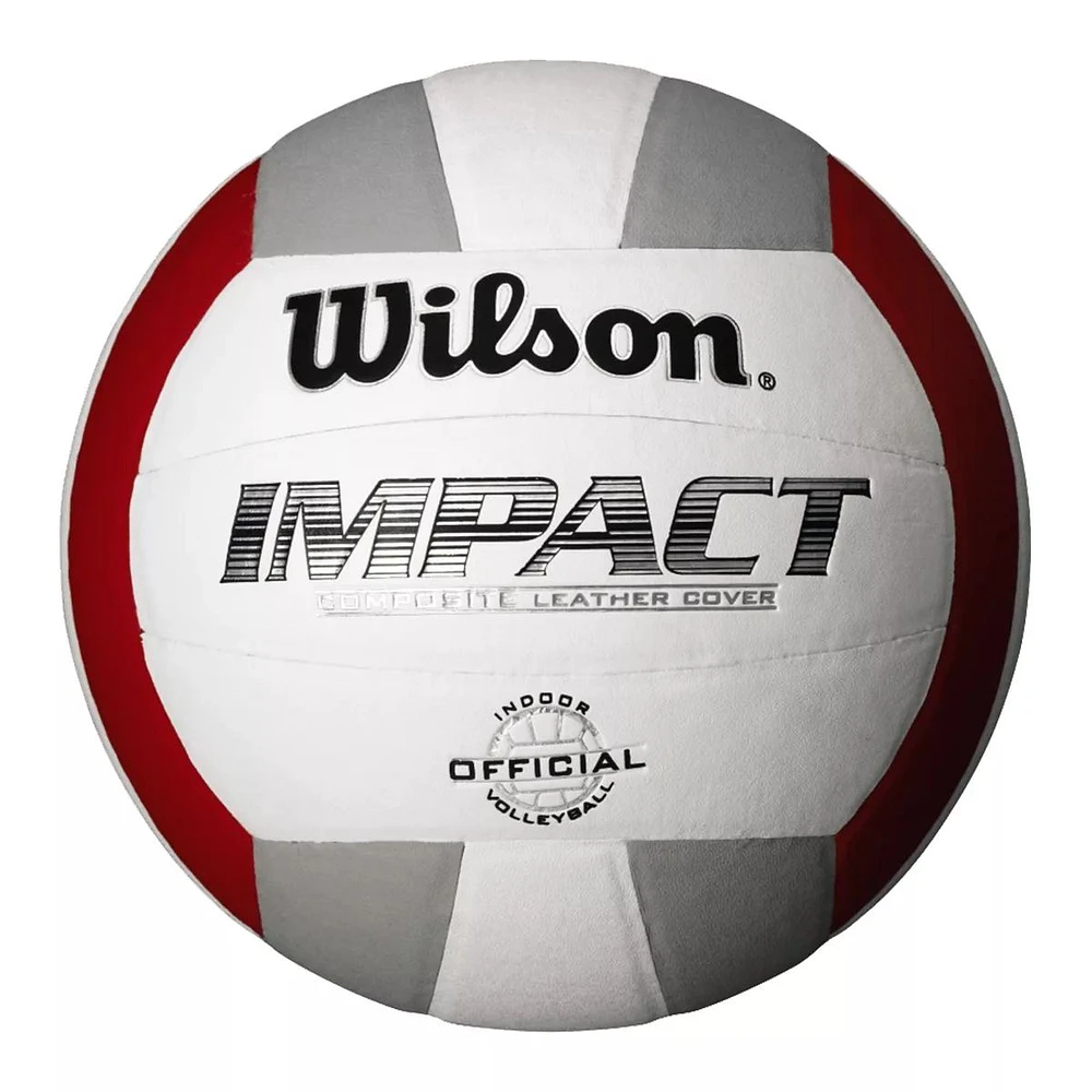 Wilson S19 Impact Volleyball - White/Red/Black