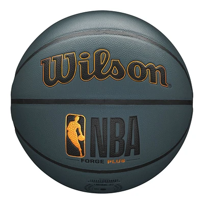 Wilson NBA Forge Plus Basketball, 7, Indoor/Outdoor